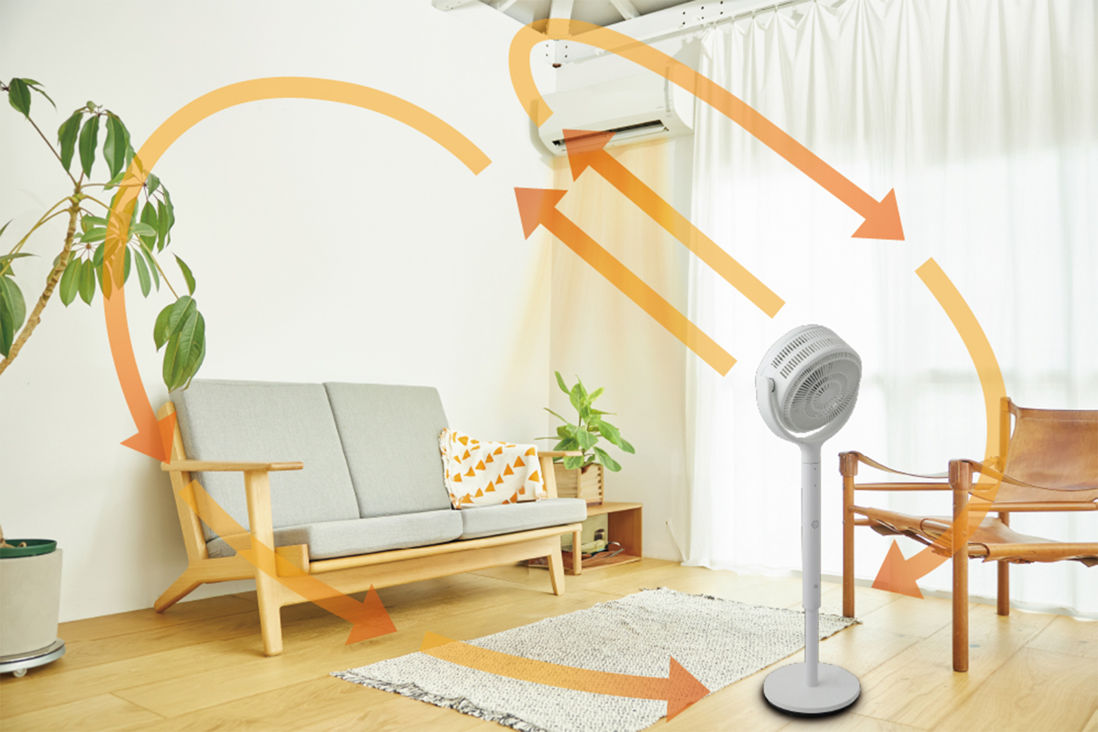 暖房と併用して