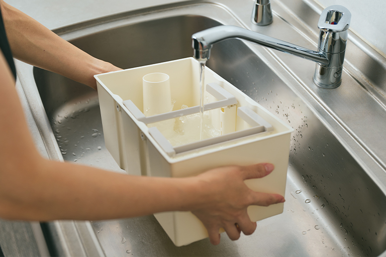 水洗い可能でお手入れかんたん